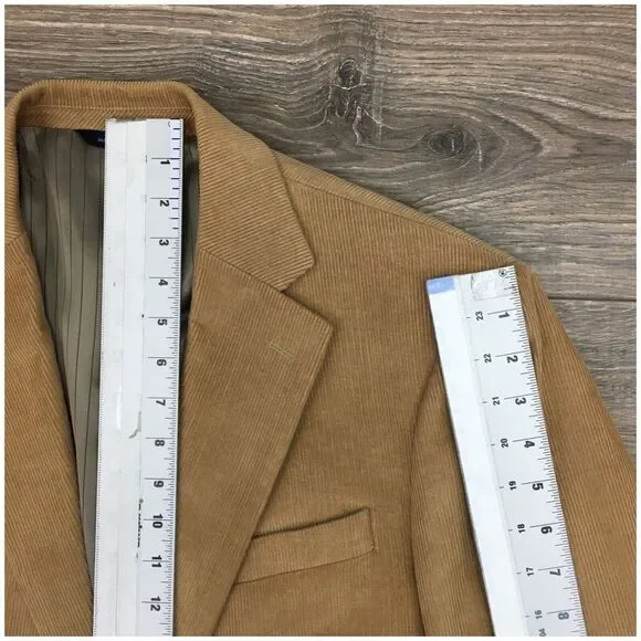 DOCKERS Mens Corduroy Blazer‎ Sport Coat Casual Jacket Size 42R Classic Suit